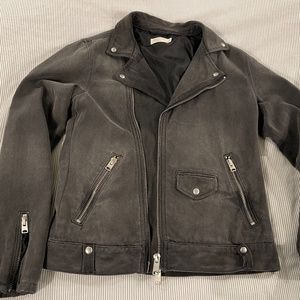All Saints Burgess Denim Biker Jacket (medium)